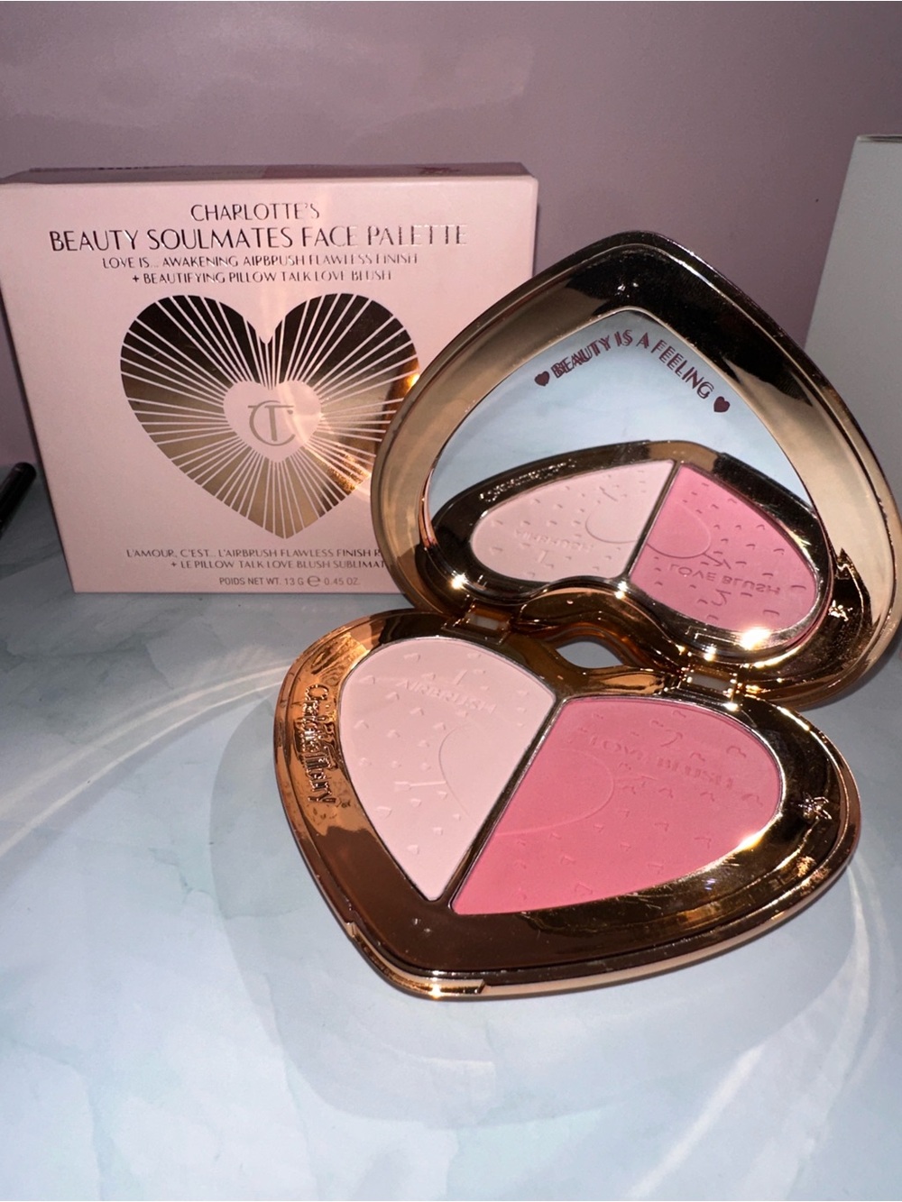 Charlotte Tilbury Heart-Shaped Face Palette — Light Pink & Rose Pink